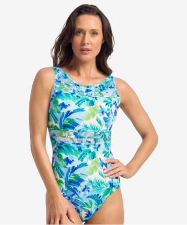 Jantzen Watermist Mesh High Neck OP Blue
