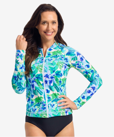 Jantzen Watermist Long Sleeve Rashie Blue