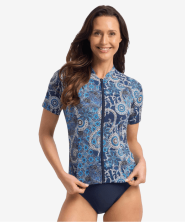 Jantzen Desert Short Sleeve Rashie Navy